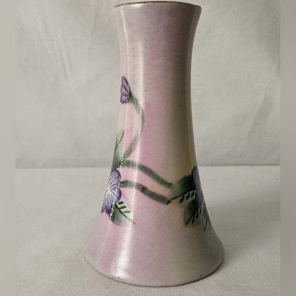 Antique Hand Painted Porcelain Gold Gilded Hat Pin Holder - PRISTINE - Picture 7 of 14